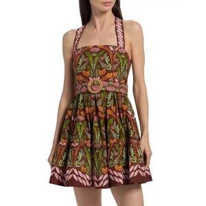 NEW CARA CARA julietta mini dress in brown